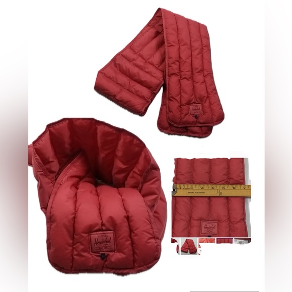 Herschel red puffer scarf - Picture 2 of 3